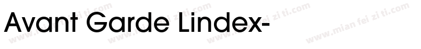 Avant Garde Lindex字体转换